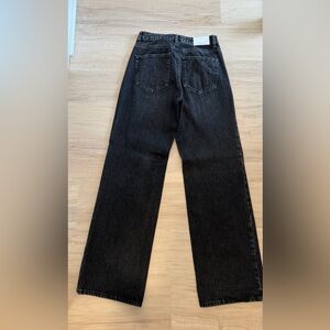 stradivarius Black Wide-Leg Jeans